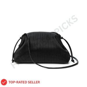 Soft Vegan Leather Clutch Purse Chic Minimal Elegant Evening Bag Adjustable